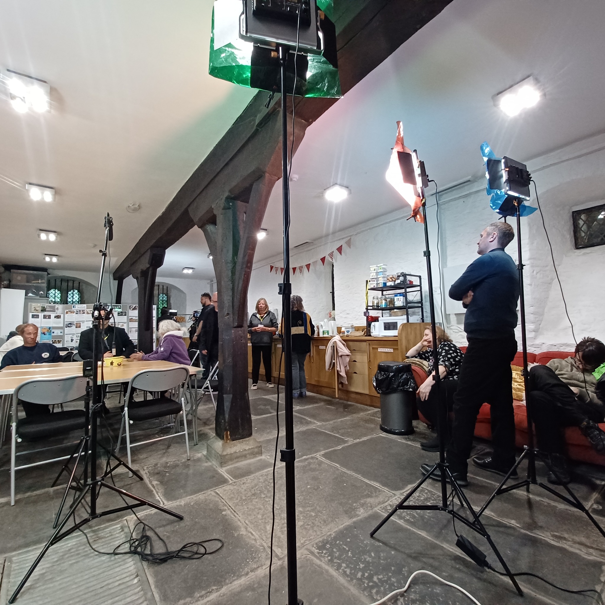 Dracula BTS photo courtesy of Cheryl Rowlands